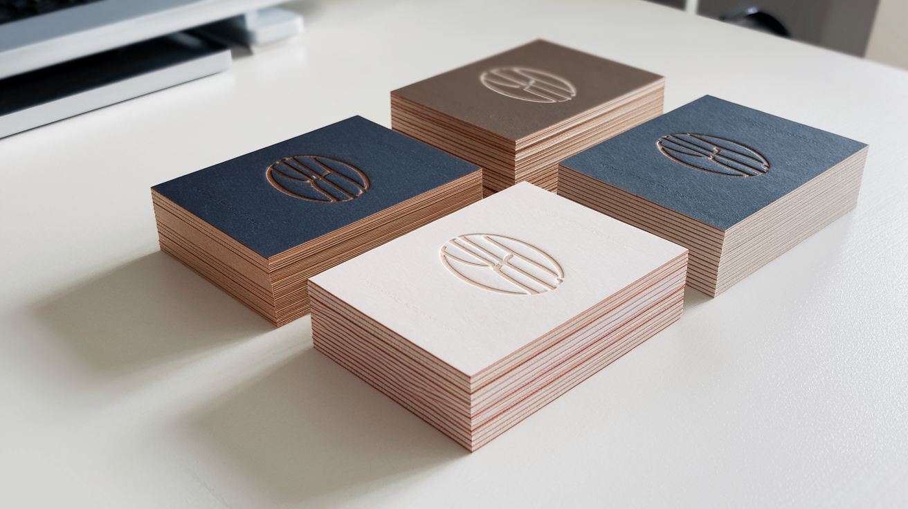 Premium vizitke z mat in sijaj premazom — tisk vizitk po meri